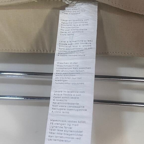 Fabletics The Only Pant Tan Cream Lightweight Outdoor Pant Straight Leg Sz L - Picture 7 of 14